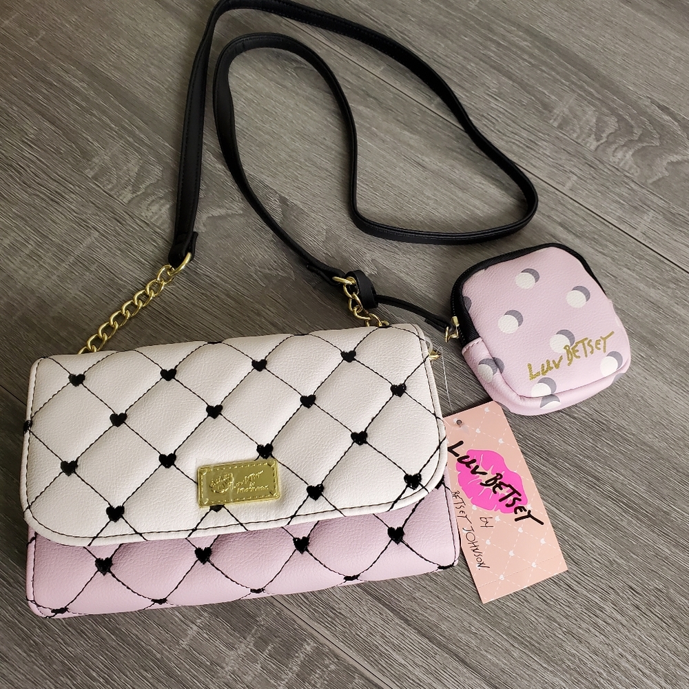 zWWT Betsey Johnson Crossbody Purse & Coin Purse
